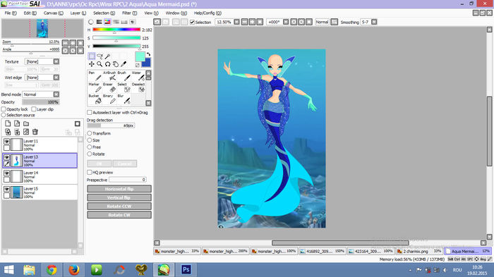 Aqua Mermaid WIP