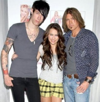 Miley-Trace-Billy - Miley and Robby Cyrus