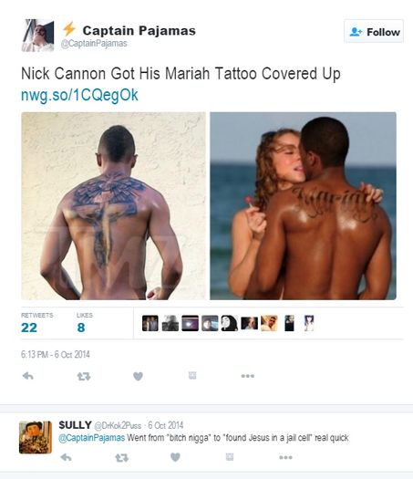 Nick Cannon - inainte si dupa - Barbati celebri cu tatuaje dedicate fostelor iubite - cum le-au acoperit