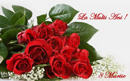 trandafiri-de-8-martie - La multi ani de 8 Martie