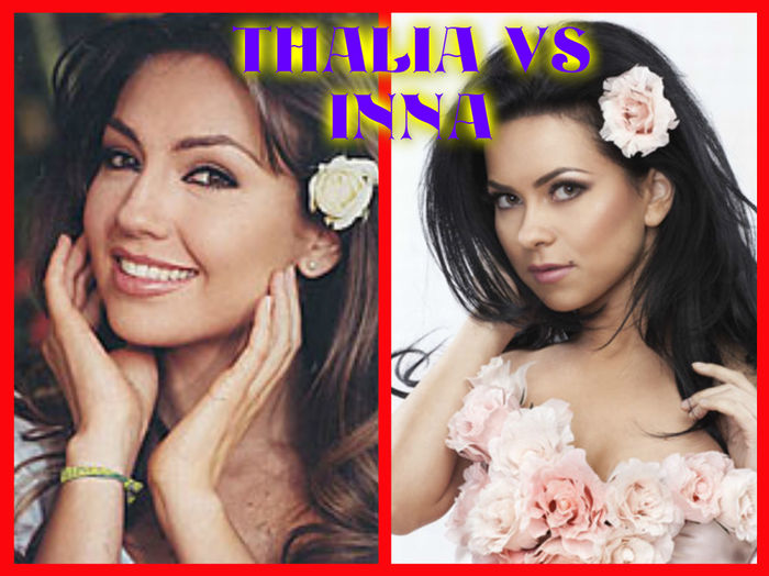 pizap.com14584805781771 - THALIA VS INNA COMPARATZIE INTRE ELE CARE E MAI FRUMOASA SEXY SI BUNA