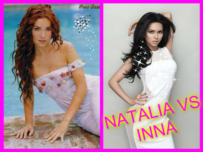 pizap.com14585687341671 - NATALIA OREIRO VS INNA-COMPARATZIE INTRE ELE CARE E MAI FRUMOASA BUNA SI SEXY