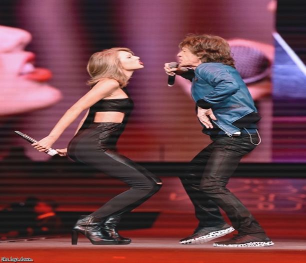 ͡͡ ͡͡   special guest with Mick Jagger ͡͡ ͡͡   08.03.2016 - to my one and only - swift challenge