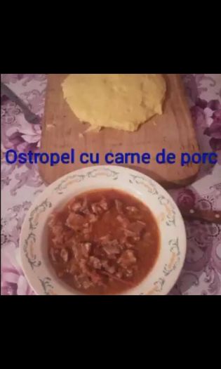 Ostropel cu carne de porc