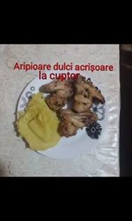 Aripioare dulci acrisoare la cuptor