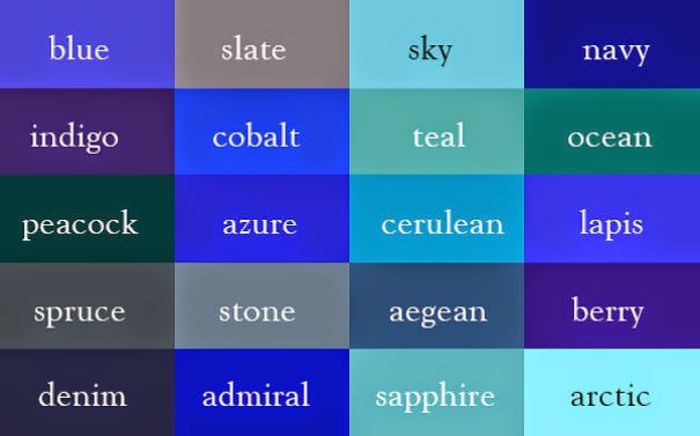 Blue shades - z Culori_identificare