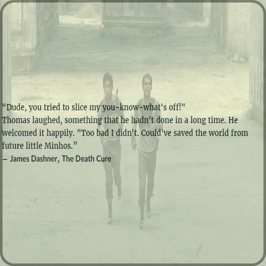 ₀₆.₀₅.₂₀₁₆ #The Death Cure #James Dashner - life itself is a quotation___quotes