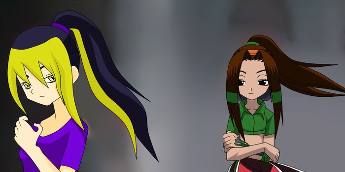 Collab cu menma - Q- Mira Tao- Shaman King