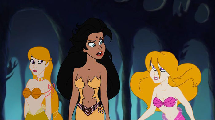 Jasmine, Zahra and Daphne - C-Daphne- Little Mermaid