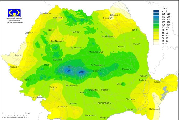 precipitatii aprilie 2016 - Precipitatii