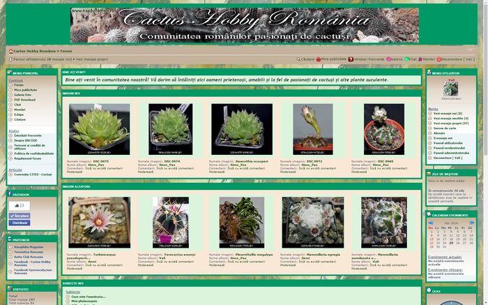 Cactus Hobby Romania - prima pagina