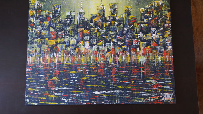 NY 80X60 cm acrilic. L-am pus in apt - 0 PICTURILE MELE