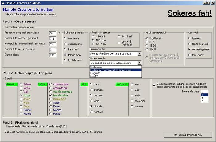 Manele creator - Din Romania