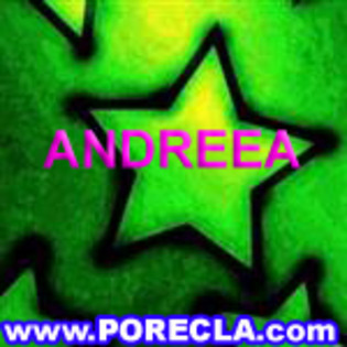 518-ANDREEA steaua verde prenume