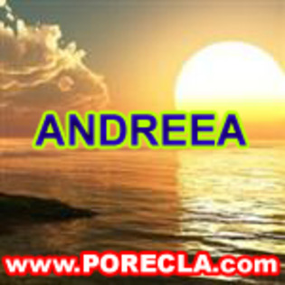 518-ANDREEA rasarit soare - numele andreea