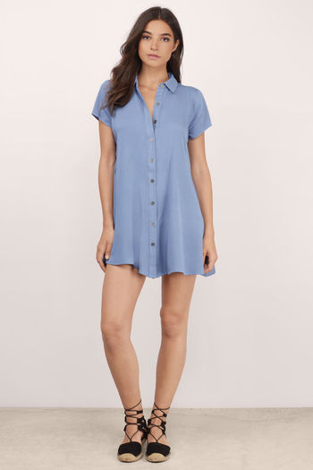 blue-easy-spirit-skater-dress