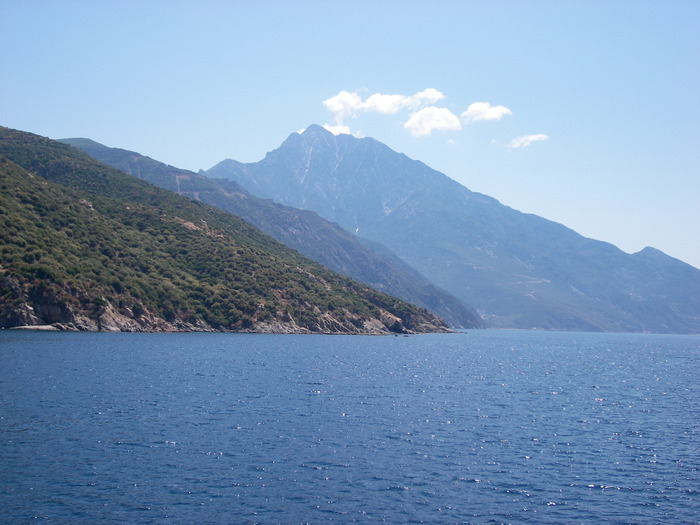 Grecia-Minastire de pe Muntele Athos - Muntele Athos