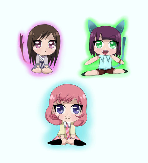 Noragami Girls Chibis