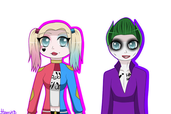 Harley Quinn & Joker Chibis(Sucide Squad) - 7-Fanarts-7