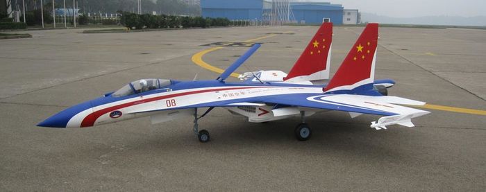 Jet model chineese Sukhoi SU-35 - SU - 35 COBRA