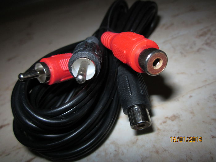 Cablu prelungitor RCA tata mama (4) - Cab prel RCA