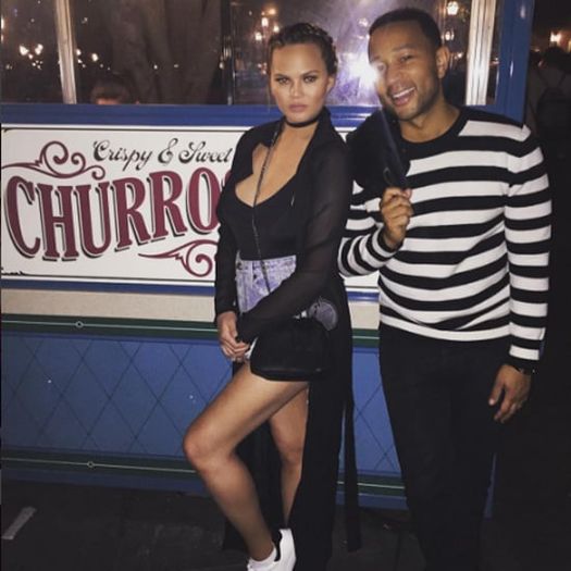 Chrissy-Teigen-Wearing-Sneakers-Snapchat-June-2016 - chrissy teigen n