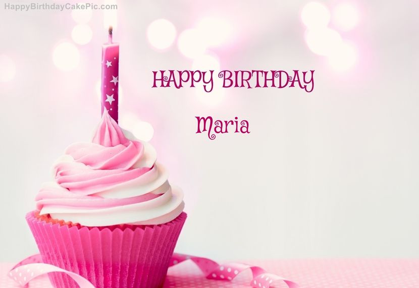 happy-birthday-cupcake-candle-pink-picture-for-Maria - LA MULTI ANI CELOR CU NUMELE DE MARIA MARIAN MARINA ETC