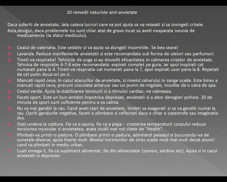 10 remedii naturiste anti-anxietate - Sanatate - 10 trucuri vechi si noi