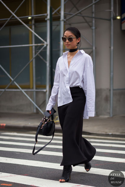 4.-button-down-shirt-with-maxi-skirt-and-peep-toe-boots