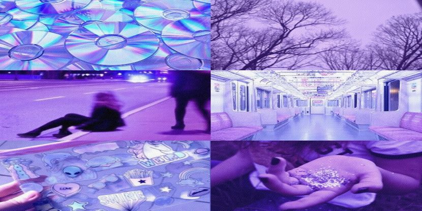 neon-purple collage for S C O R P I O - be mysterious like a SCORPIO