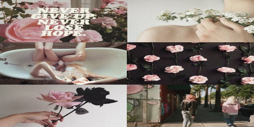 vintage-rose-pastel-nature collage for S A G I T T A R I U S - be noticeable like a SAGITTARIUS