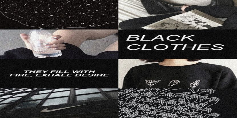 dark-black collage for C A P R I C O R N - be thoughtful like a CAPRICORN