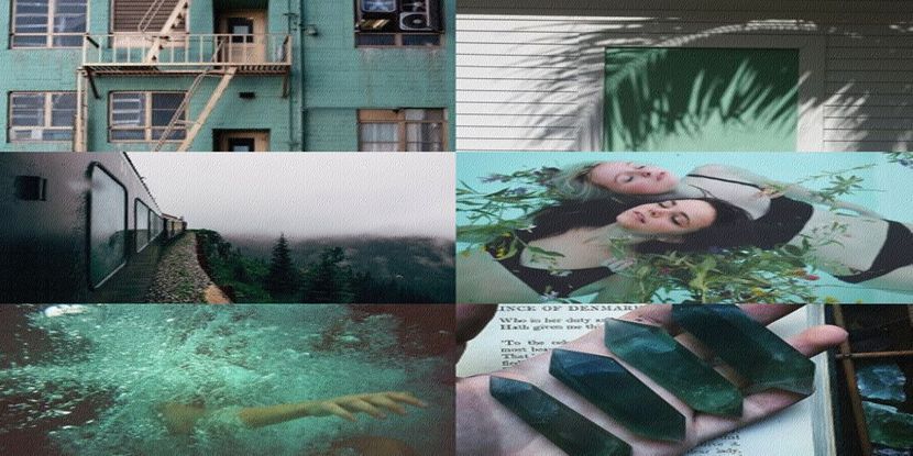 turqoise-ocean-theamed collage for P I S C E S - be faithful like a PISCES