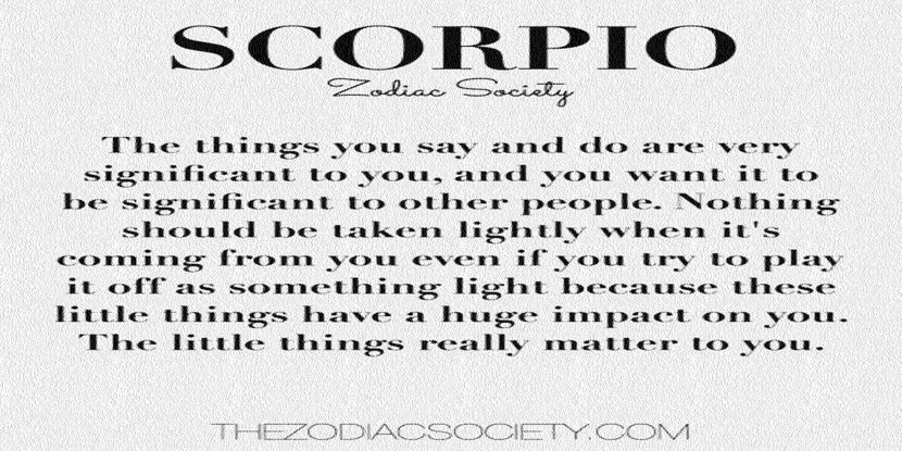 fact #3 - be mysterious like a SCORPIO