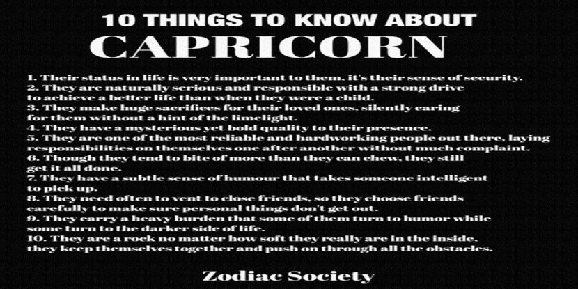 #10 things to know about Capricorn - be thoughtful like a CAPRICORN