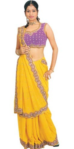 Embroidered-saree - Saree-uri