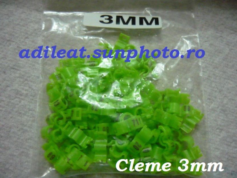  - Cleme pasari exotice 3mm si 4mm
