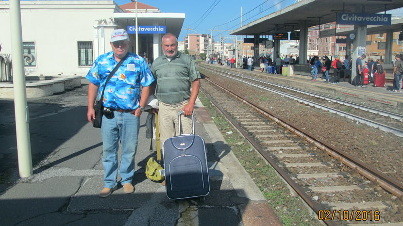 Cu Dinu Naescu in gara Civitavecchia - 2016 A