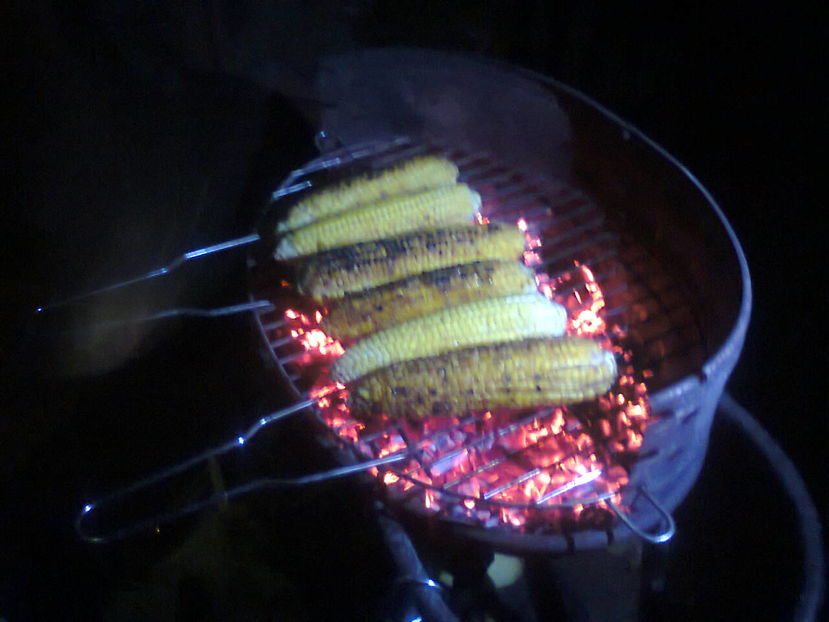 Cel mai bun final de petrecere cu porumb de zahar copti pe gratar. Multumim.