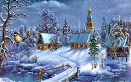 christmas-town-wallpaper - poze  poze 111