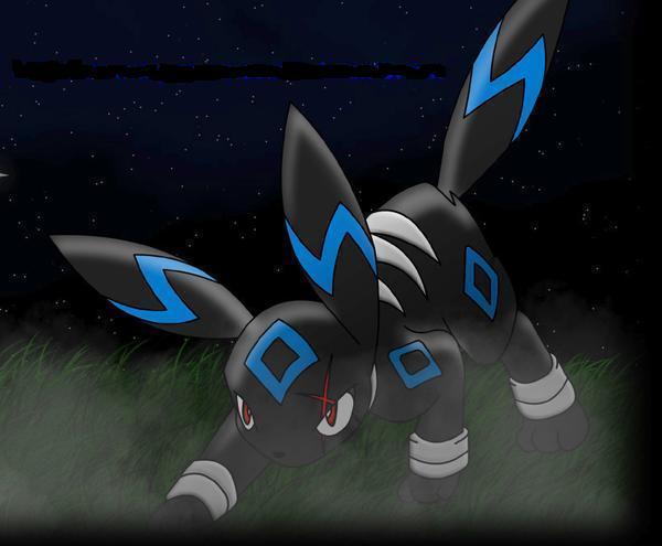 Umbreon furios; acest umbreon este un umbreon ales de soarta
