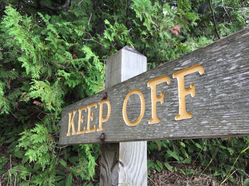 --- keep off ---