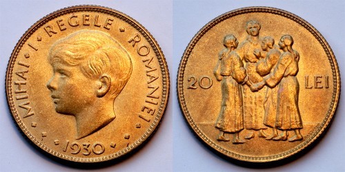 20 LEI-1930 - Monede Romanesti