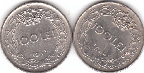 100 LEI-1943 - Monede Romanesti