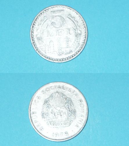 5 LEI-1978 - Monede Romanesti