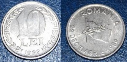 10 LEI-1992 - Monede Romanesti