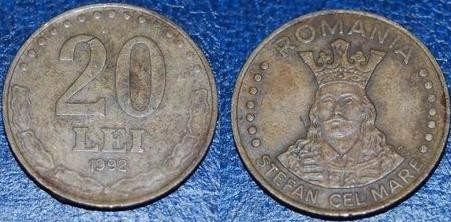 20 LEI-1992 - Monede Romanesti