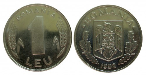 1 LEU-1992 - Monede Romanesti