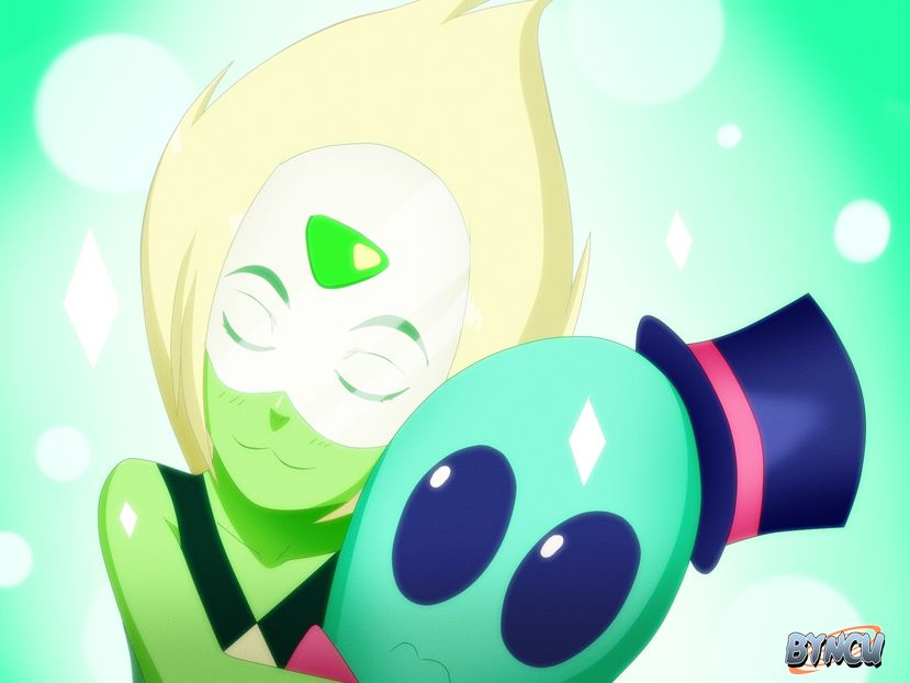 peridot fan art steven universe; o ador <3 e asa kawaii <3
