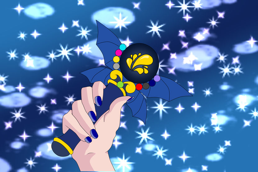 "Lunatic Sapphire Power! Make UP!"